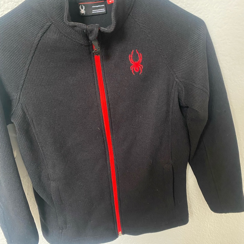 Like new Kids Spyder fleece jacket size medium 10-12